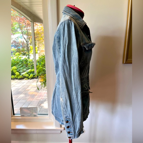 DISTRESSED DENIM JACKET - Picture 5 of 12